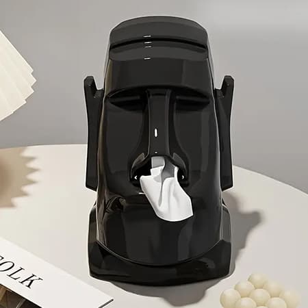 Moai Statue Tissue Box Holder-image